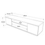 Hanah Home Soporte de TV Fr7-Aa Pino Atlántico y Antracita